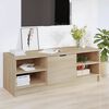vidaXL TV Stand Sonoma Oak 40.2"x14"x14.4" Engineered Wood