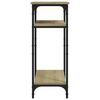 vidaXL Side Table Sonoma Oak Engineered Wood, Steel Regular Side Table