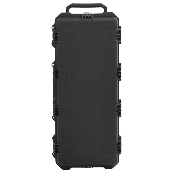 vidaXL Portable Flight Case Black 39.6"x16.5"x6.7" PP