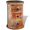vidaXL Storage Cabinet Multicolored Reclaimed solid wood, Iron Small