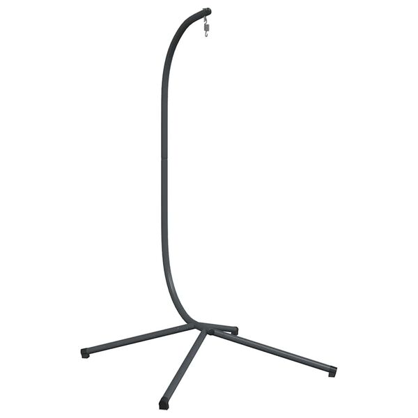 vidaXL Hanging Egg Chair Stand Anthracite Steel Standard Portable