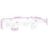 vidaXL Transport Trolleys 2 pcs Rectangular 19.7"x13.8"x4.5" 551.2 lb