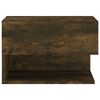 vidaXL Wall-mounted Bedside Cabinet Set of 2 Smoked Oak Engineered wood