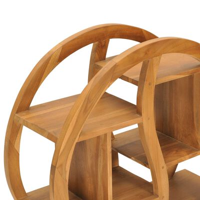 vidaXL Cabinet with Yin Yang Shelf 26.8"x10.2"x32.7" Solid Wood Teak