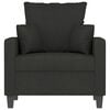 vidaXL Sofa Chair Black Polyester, Metal, Textilene Single Sofa Chair