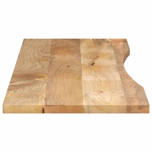 vidaXL Desk Top Natural Mango Wood Solid rough mango wood 63.0 x 19.7 in