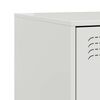vidaXL Bedside Cabinet Set of 2 White Cold-rolled steel Medium Storage