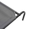 vidaXL Elevated Dog Bed Grey Oxford fabric and powder-coated steel Large