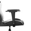 vidaXL Gaming Chair Black and White Faux Leather