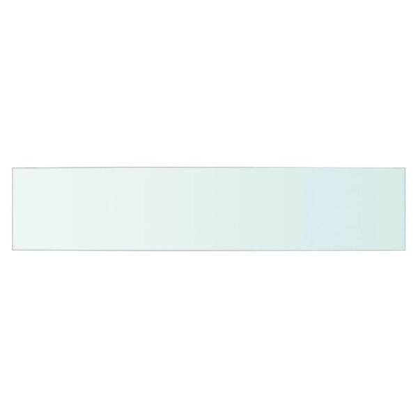 vidaXL Glass Panel Set of 2 Clear Tempered glass 27.6 x 5.9 in Durable