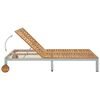 vidaXL Double Sun Lounger Solid Wood Acacia
