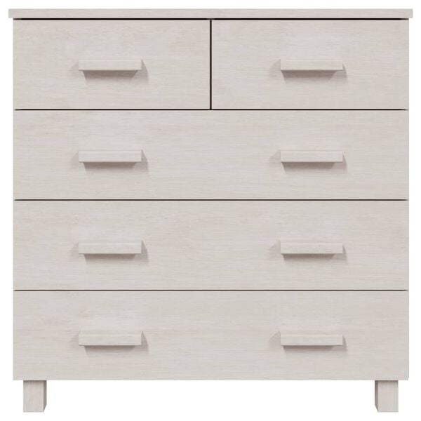 vidaXL Sideboard White Solid pinewood, MDF Medium Buffet Sideboard