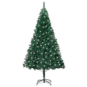 vidaXL Artificial Christmas Tree Green PVC, steel Large