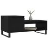 vidaXL Coffee Table Black Engineered Wood Medium Coffee Table