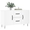 vidaXL Sideboard White Engineered wood Medium Sideboard Rectangular