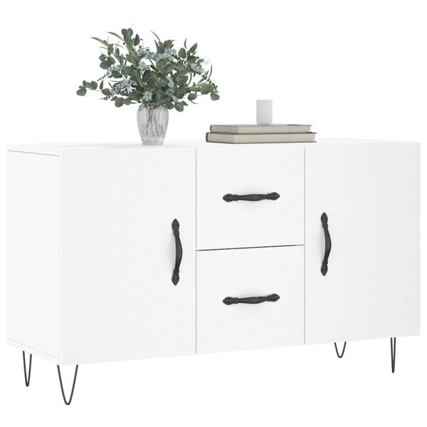vidaXL Sideboard White Engineered wood Medium Sideboard Rectangular