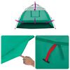 vidaXL Beach Tent 2-Person Sea Green Quick Release Waterproof