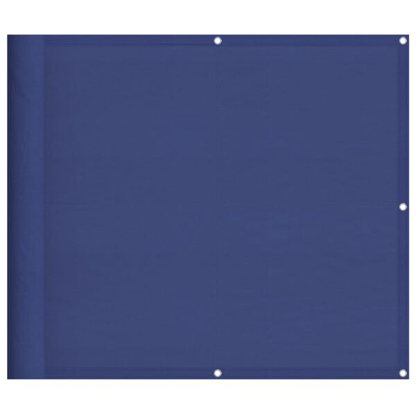 vidaXL Balcony Screen Blue 35.4x315.0" 100% Polyester Oxford
