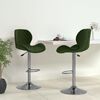 vidaXL Bar Stool Set of 2 Dark green