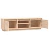 vidaXL TV Cabinet Natural Wood Solid Pine Wood 55.1 x 13.8 x 15.7 in