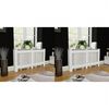 vidaXL Radiator Covers 2 pcs White MDF 59.8"