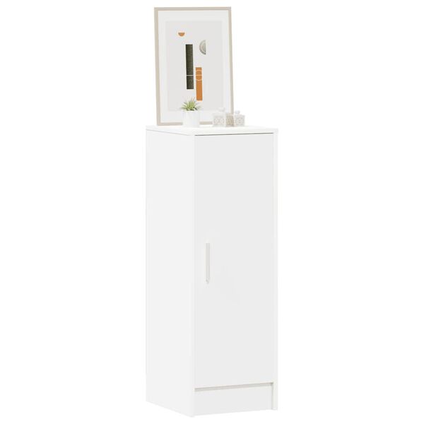 vidaXL Shoe Cabinet White Engineered wood Compact Shoe Cabinet