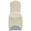 vidaXL Chair Cover Set of 24 Cream 90% Polyester, 10% Elastane