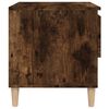 vidaXL Bedside Table Smoked oak Engineered wood, solid eucalyptus wood