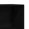 vidaXL Bookshelf Black Oak 23.62 x 9.45 x 69.29 in Engineered Wood