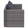 vidaXL Garden Sofa Set Set of 4 Grey
