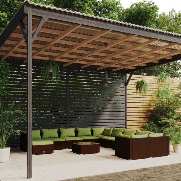 vidaXL Garden Lounge Set Brown