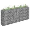 vidaXL Gabion Raised Bed Silver Galvanized steel Large