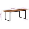 vidaXL Dining Table 78.7"x39.4"x29.5" Solid Wood Acacia