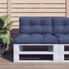 vidaXL Pallet Cushion Navy Blue 100% polyester, PP hollow fiber
