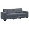 vidaXL 3-Seater Sofa Dark Grey 180 cm Velvet