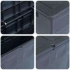 vidaXL Storage Box Black Plastic (with wood texture) 84.5 gal