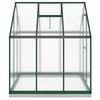 vidaXL Greenhouse Green Aluminum, Polycarbonate, Galvanized Steel Large