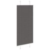 vidaXL Pleated Blind Black 100% Polyester 25.6x59.1 in