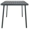 vidaXL Outdoor Table Dark Grey E-coated Steel Large Tough Dining Table