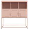 vidaXL Sideboard Pink Cold-Rolled Steel Medium Sideboard Rectangular