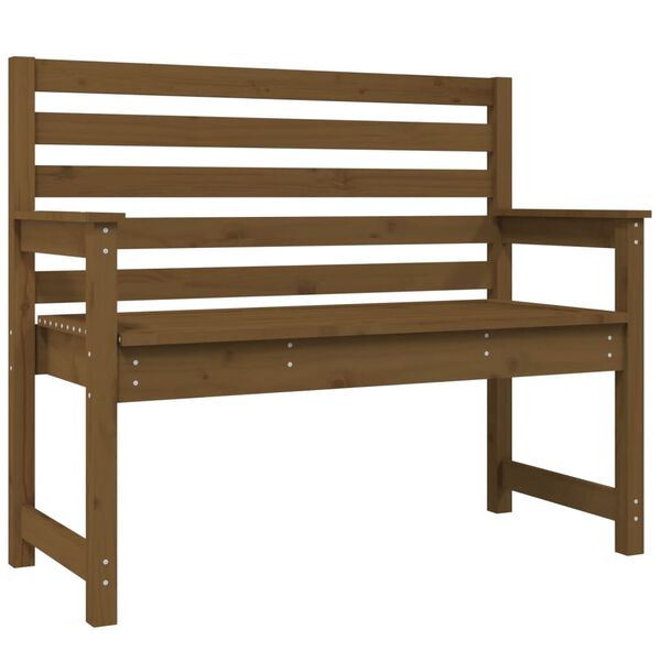 vidaXL Garden Bench Honey brown Solid pine wood Standard Durable