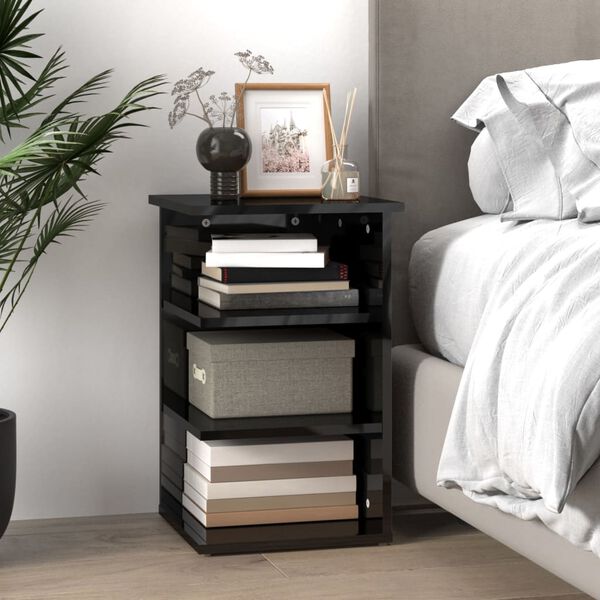 vidaXL Side Cabinet High gloss grey Engineered wood Small Side Cabinet