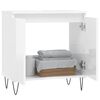 vidaXL Bathroom Cabinet High gloss white Engineered wood, iron Medium