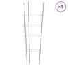 vidaXL Garden Plant Support Set of 5 Green