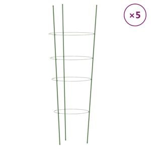 vidaXL Garden Plant Support Set of 5 Green