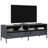 vidaXL TV Cabinet Anthracite Cold-rolled Steel Medium Adjustable Feet