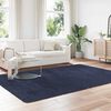 vidaXL Shaggy Rug Navy 100% Polyester 78.7x114.2 in Foldable