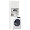 vidaXL Washing Machine Cabinet White 25.2x9.4x74.8" Engineered Wood