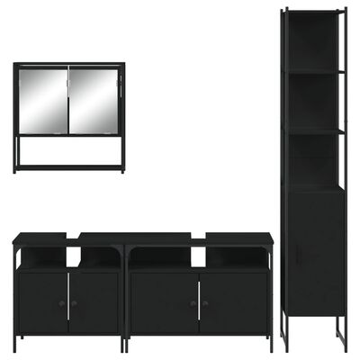 Wall-mounted bathroom vanity mirror with cabinet on the right and lower base cabinets.