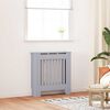 vidaXL Radiator Cover Grey 30.71 x 7.48 x 32.09 in Engineered Wood